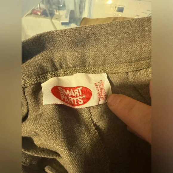 Vintage juniors Smart parts pleated front pants size 9 grey business casual work - Picture 5 of 5